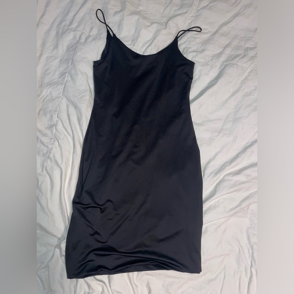 Fashion Nova black Midi dress